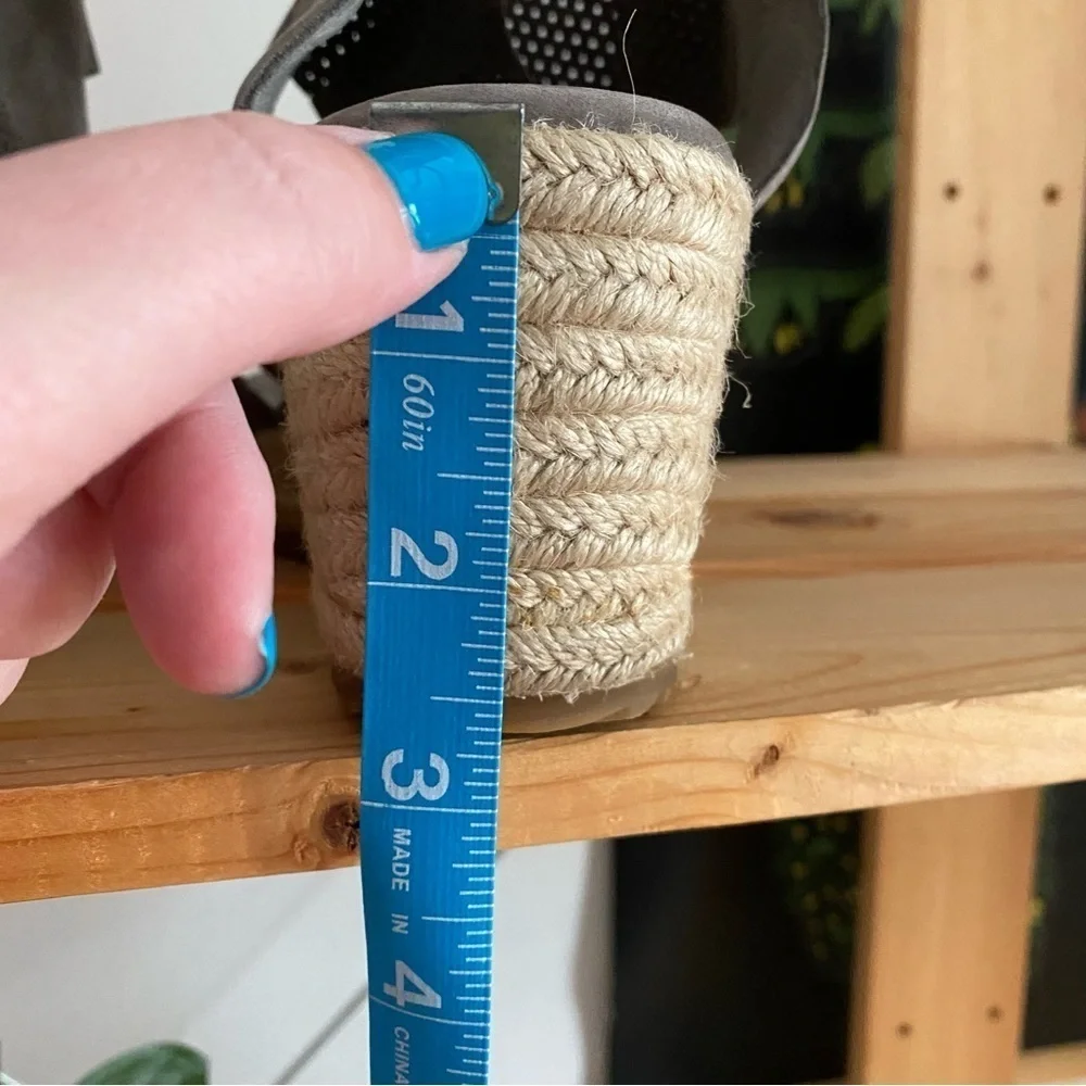 Eileen Fisher Gray Espadrille Willow Wedge 2 Graphite Nubuck Sandals 9 - Picture 11 of 16